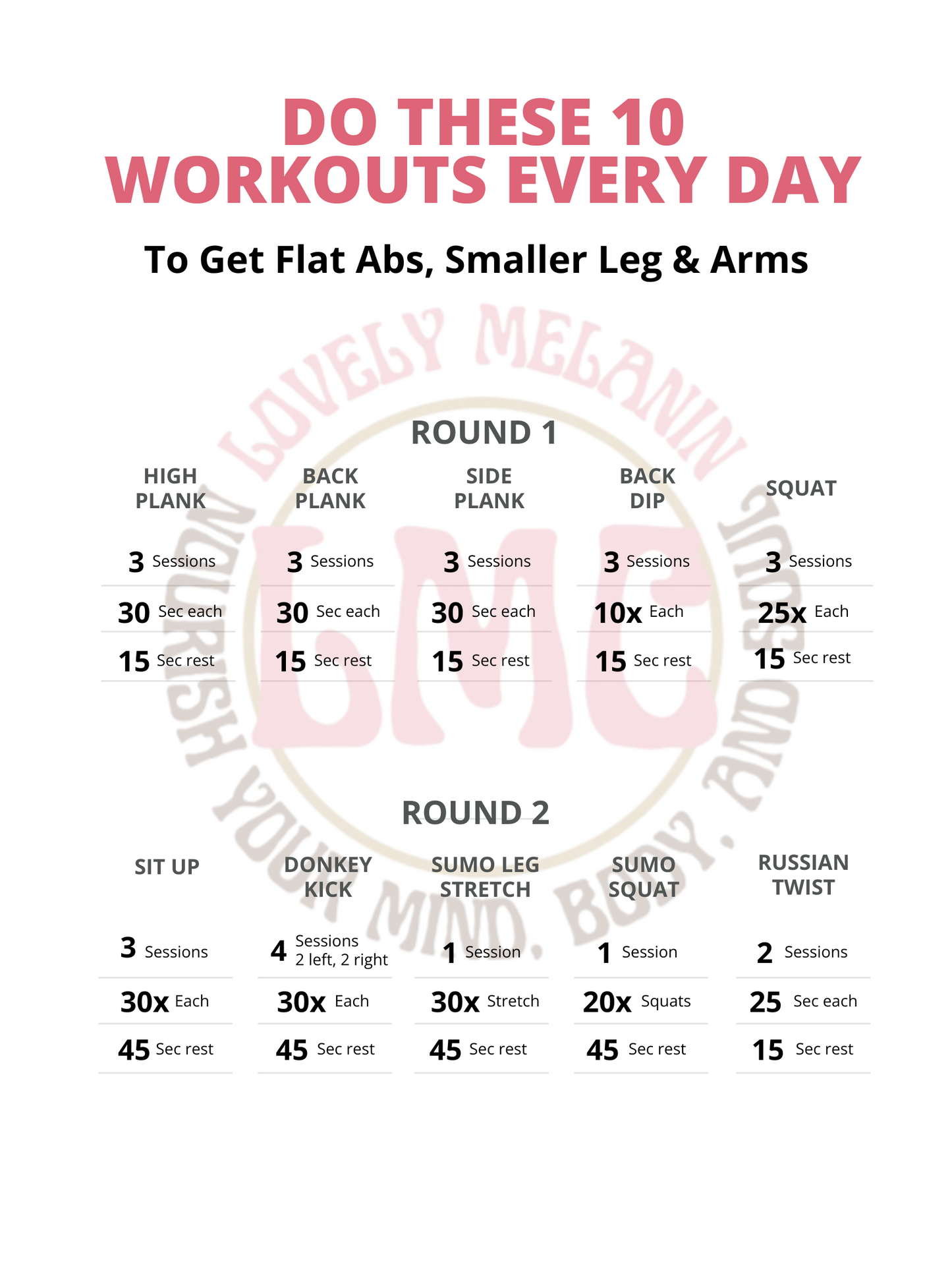 Do These 10 Workouts Every day