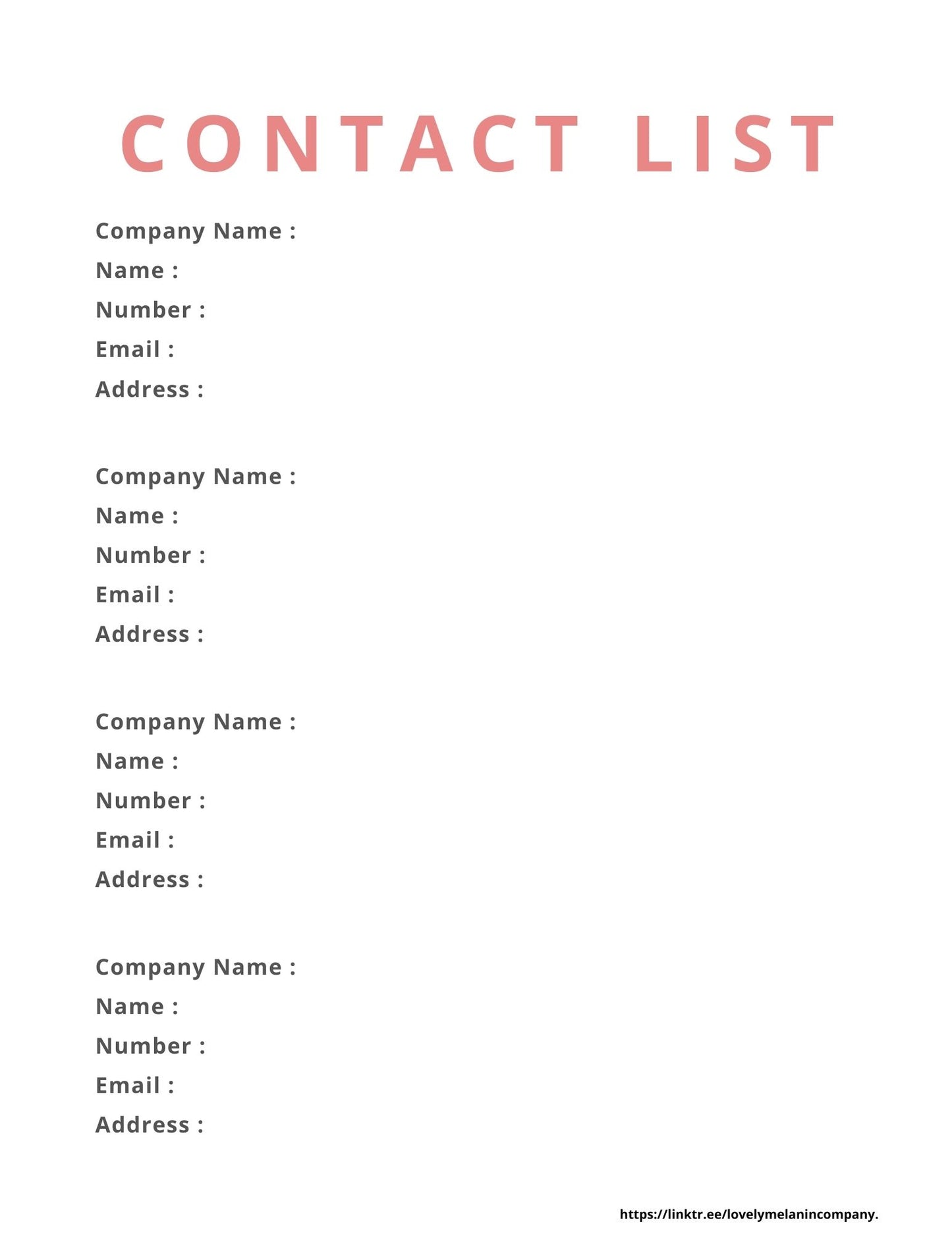 Contact List