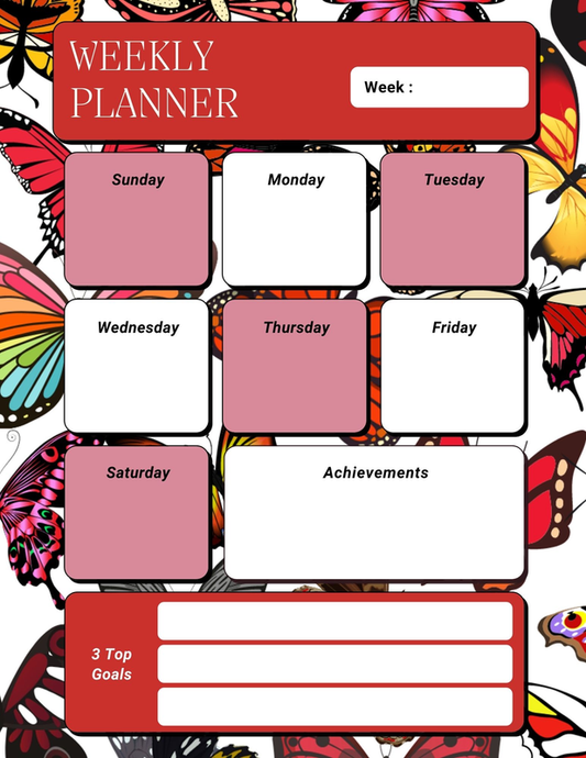 LTH Weekly Planner