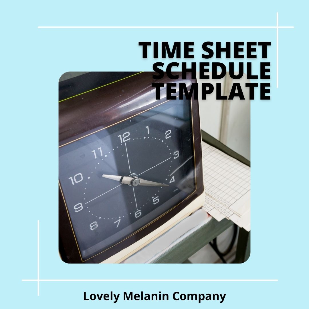 Time Sheet Schedule Template