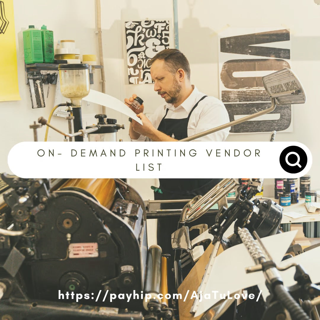 On- Demand Printing Vendor List