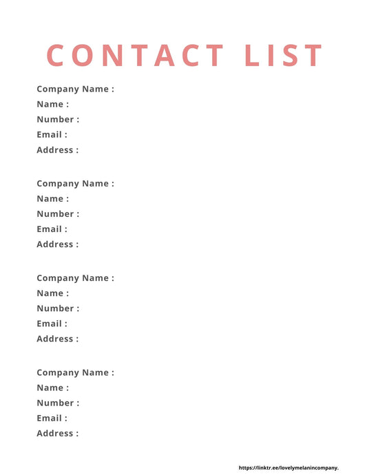 Contact List