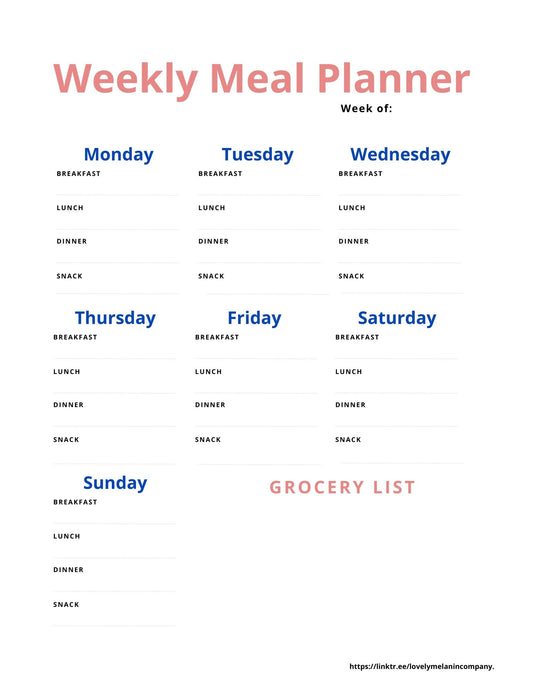 Weekly Meal Planner